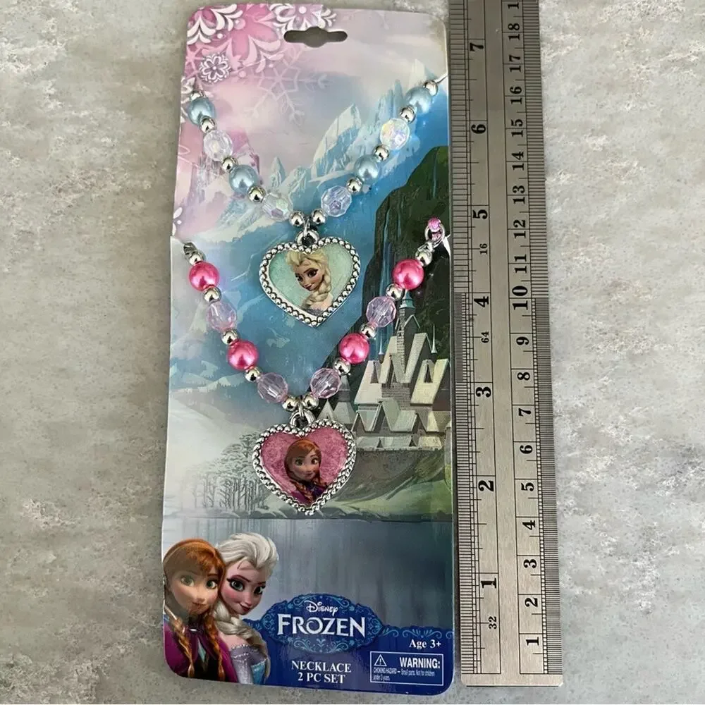 Disney Frozen Anna and Elsa necklace set best friends set BFF gift NWT
